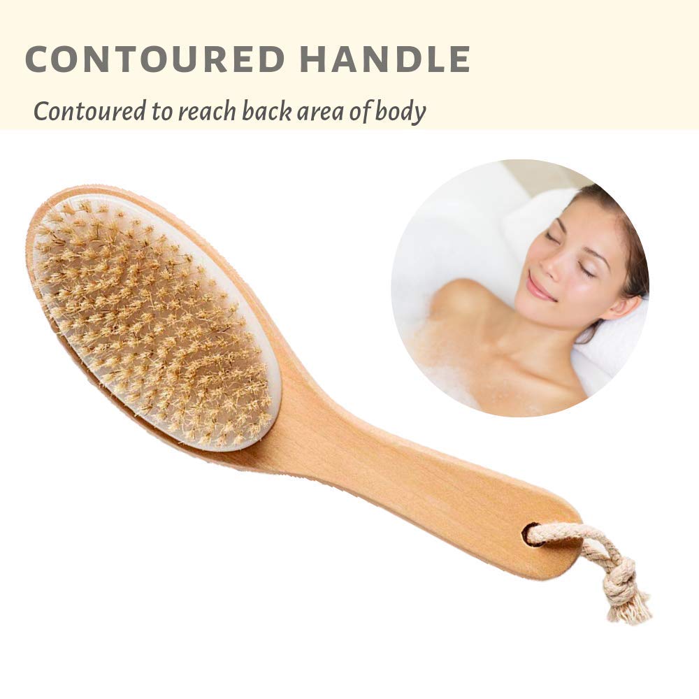 Boar bristle dry brush