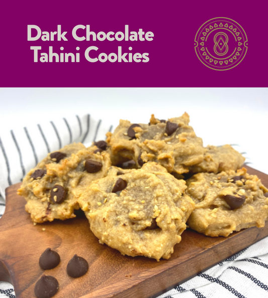 Dark Chocolate Tahini Cookies Recipe
