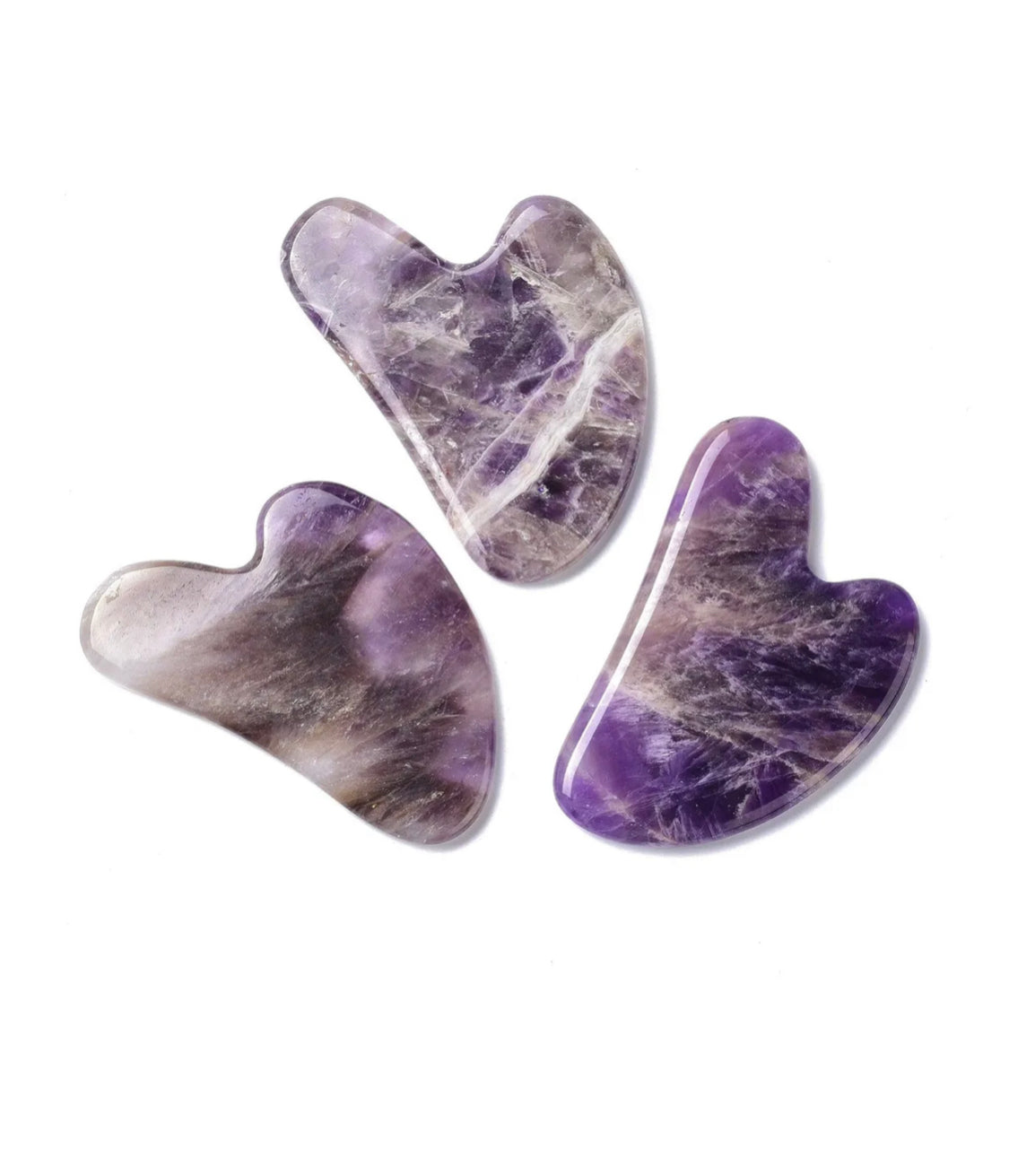 Natural Amethyst Gua Sha